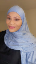 Jersey Hijab- PebbleGrey image 0