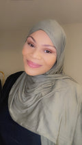 Jersey Hijab-Sage Green image 0
