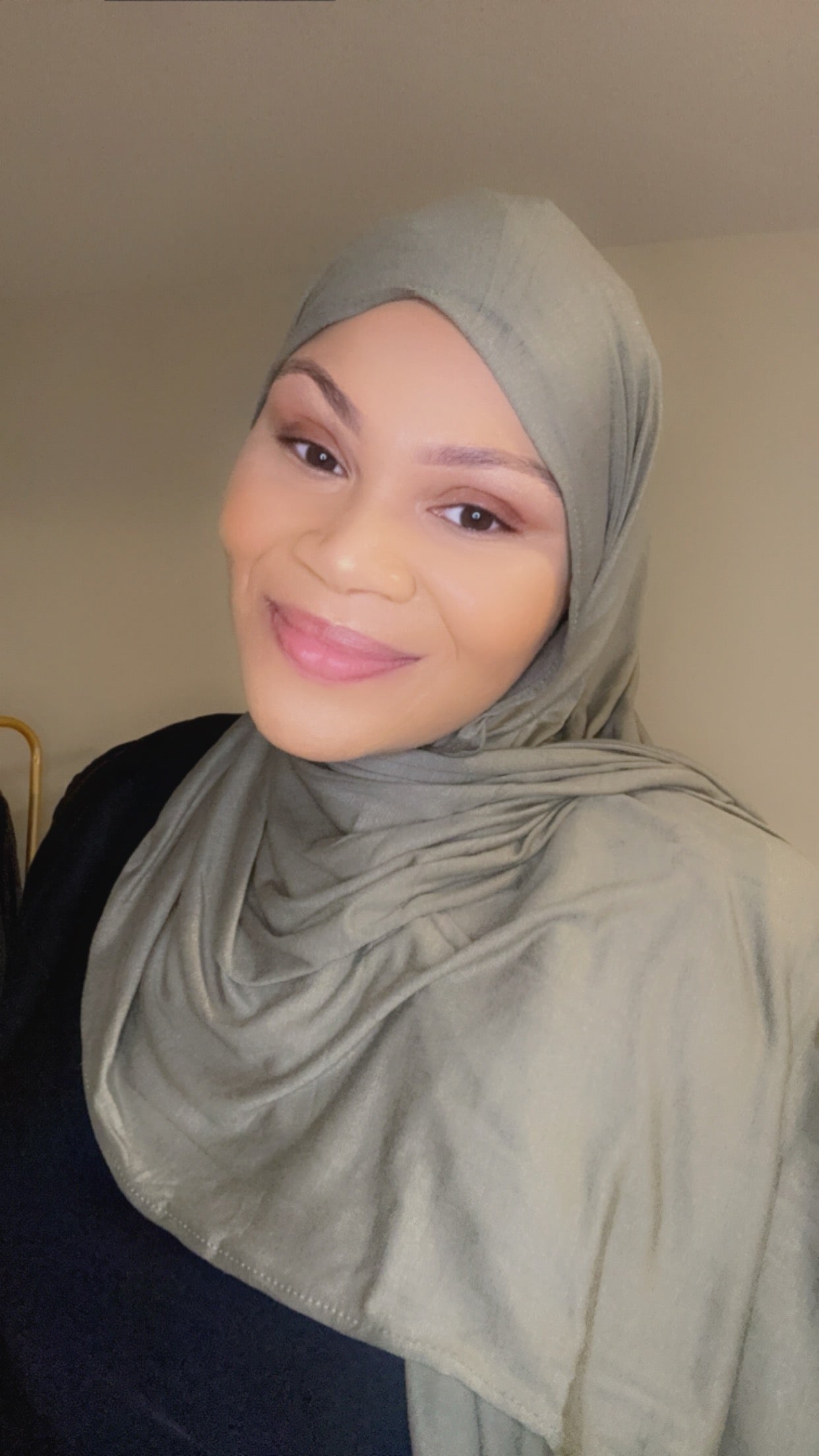 Jersey Hijab-Sage Green image 0